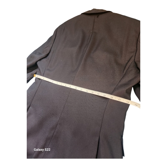 Hugo Boss Men's Blazer 38R, Solid Black, Single Breasted, 100% Wool - Picture 14 of 16